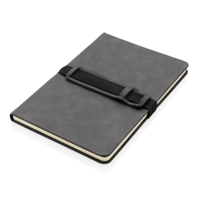 A5 anteckningsbok med mobil och-pennhållare