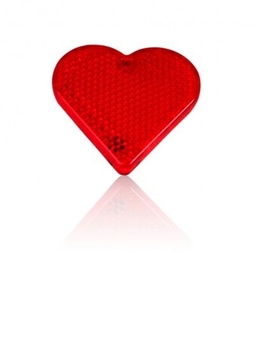 Reflex hjärta Röd